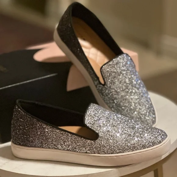 Birdies the Swift slip on sneaker in crushed chrome - Picture 2 of 4